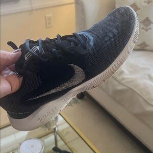 Nike Flex Black and White Running Shoes